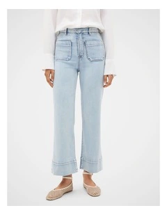 Core Wide Leg Pocket Jean in Pacific Wash
