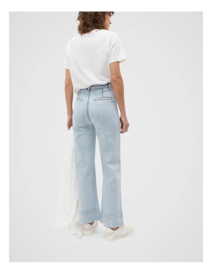 Core Wide Leg Pocket Jean in Pacific Wash image 2