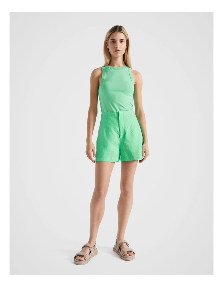 Core Fitted Tank in Key Lime image 4