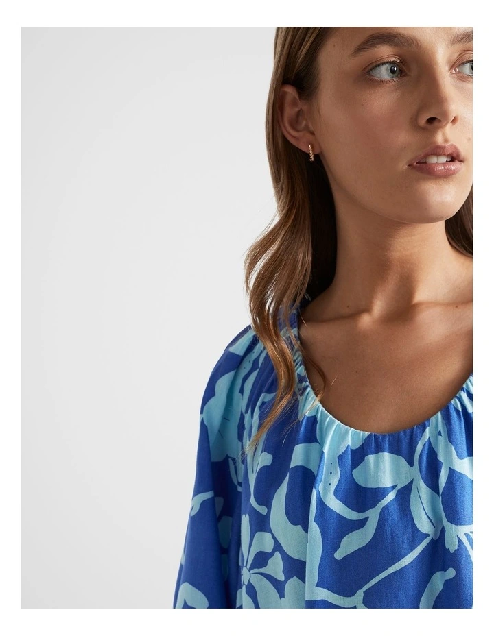 Everett Mini Dress - Deep Sea Bloom
