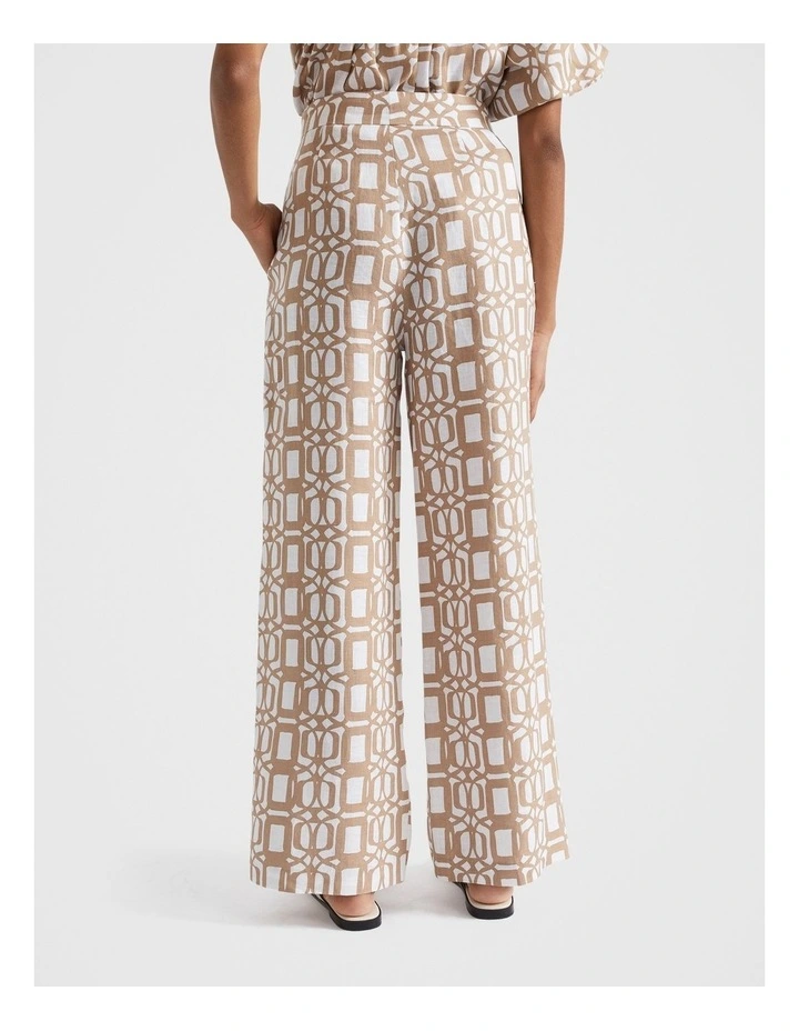 Linen Retro Pant in Beige image 3