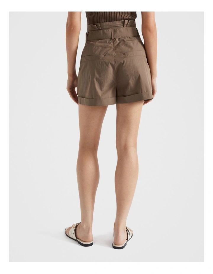 High Waist Utility Short in Cappuccino image 2