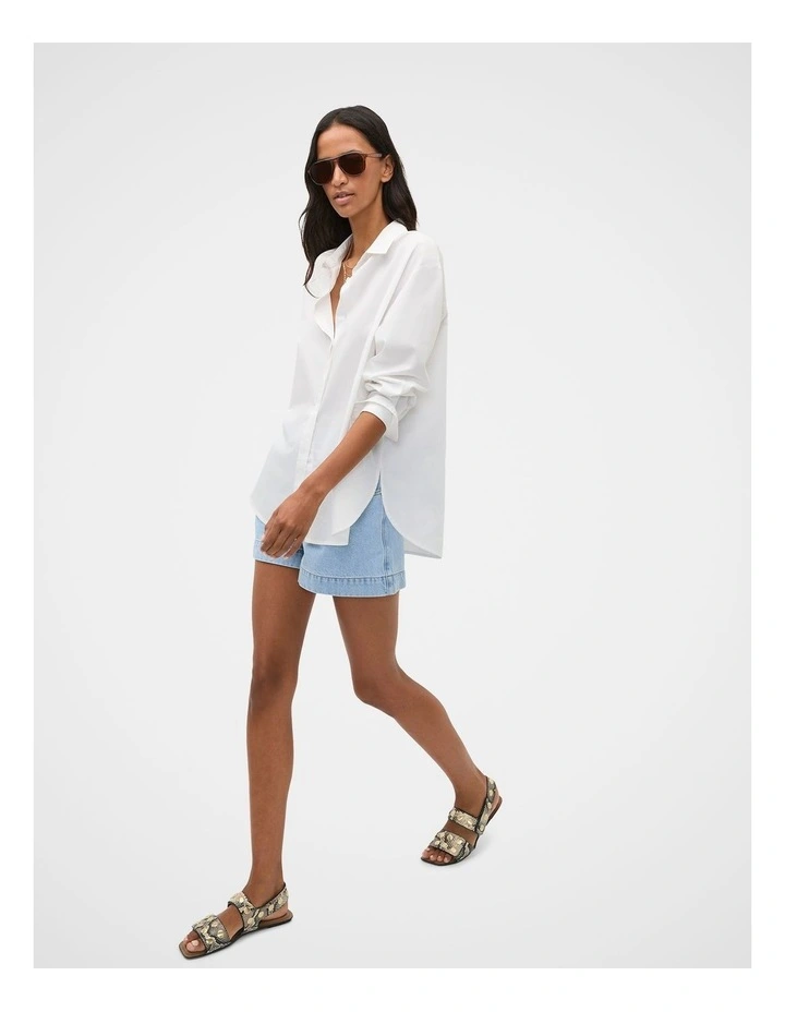 Poplin Classic Shirt in Whisper White image 3