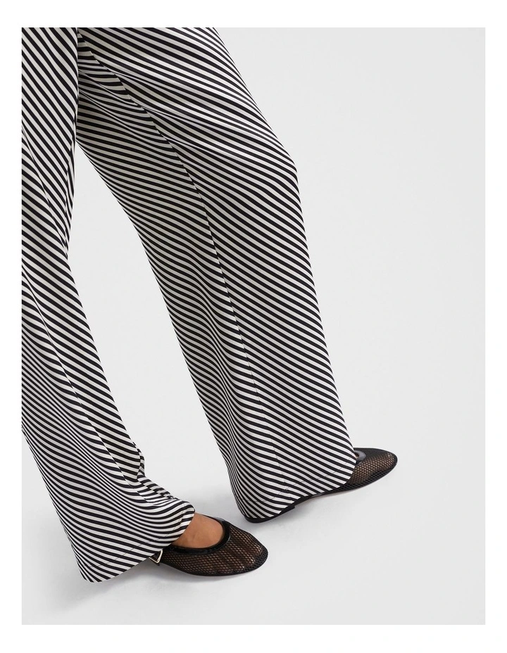 Diagonal Stripe Pant in Black image 3
