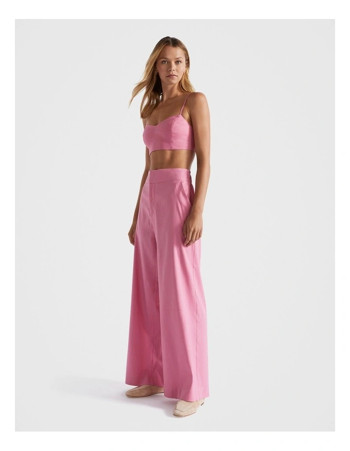 High Waist Pant in Rose Red image 1