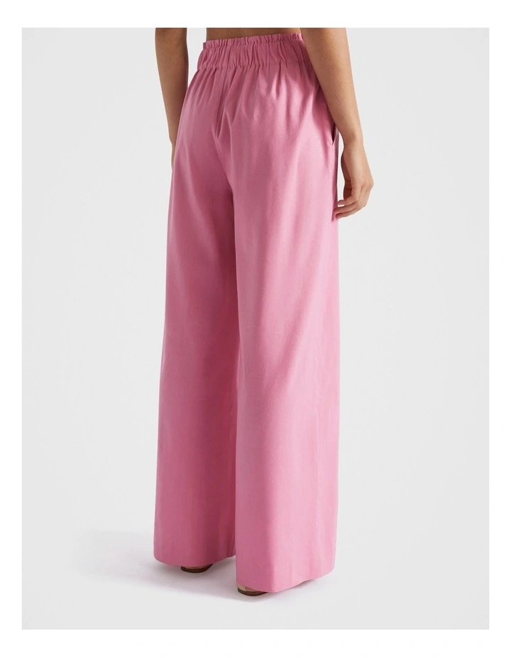 High Waist Pant in Rose Red image 3
