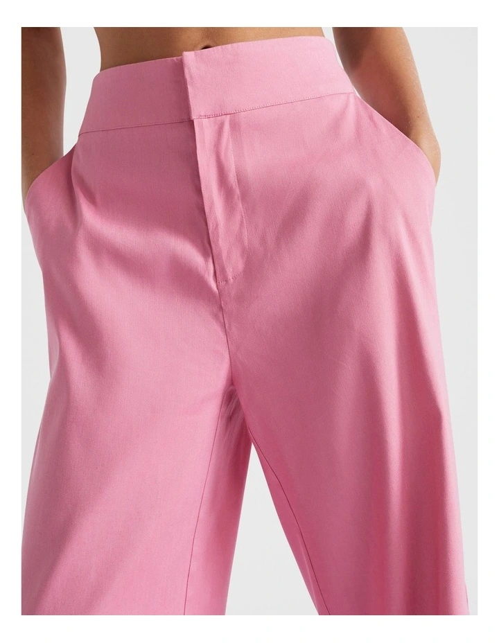 High Waist Pant in Rose Red image 4