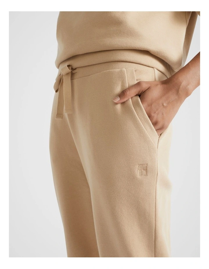 Heritage Terry Trackpant in Champagne Beige image 3