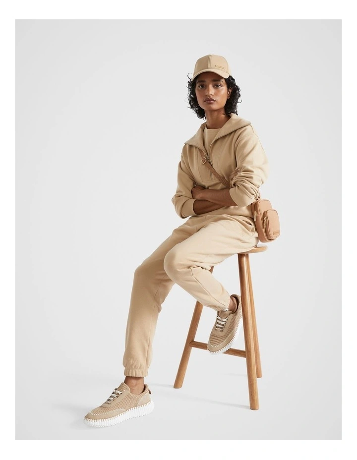 Heritage Terry Trackpant in Champagne Beige image 4