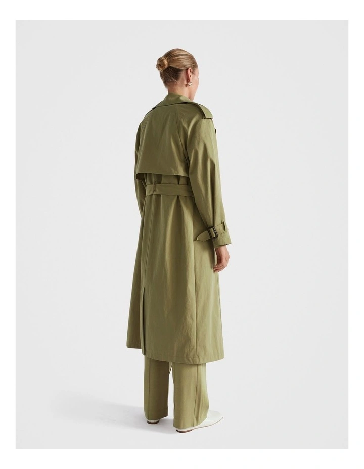 Classic Trench Coat in Pistachio image 2