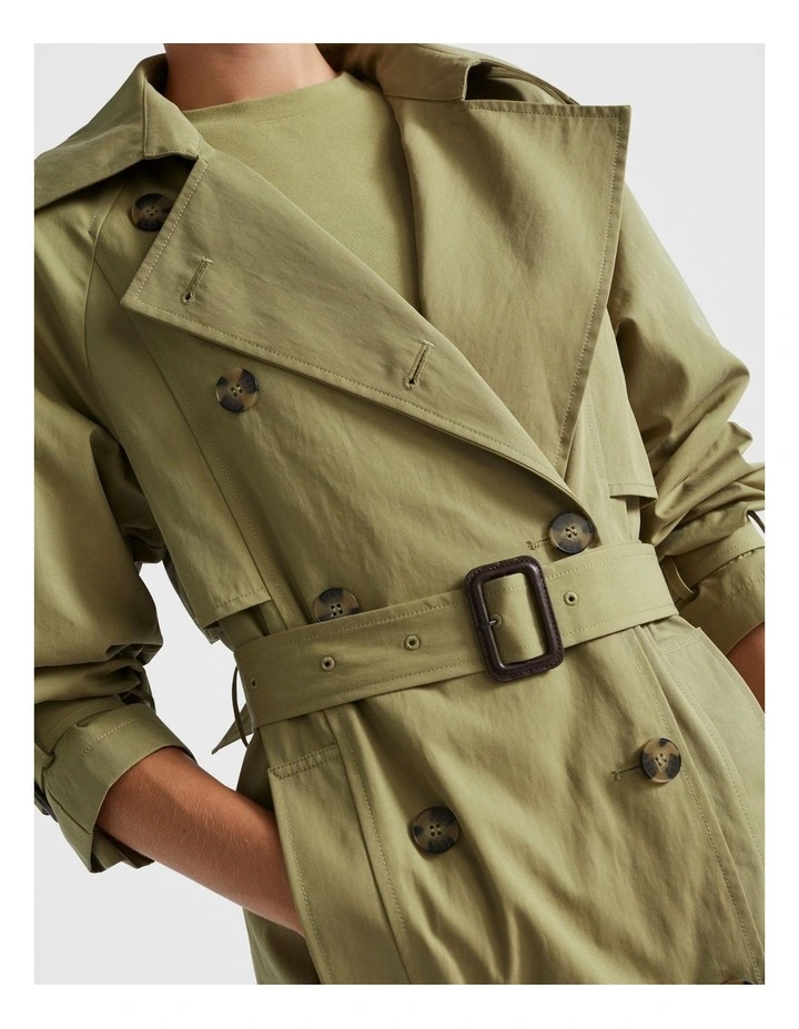 Classic Trench Coat in Pistachio image 4