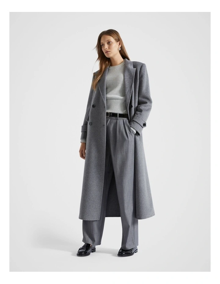 Pleat Front Tailored Trouser in Grey image 4