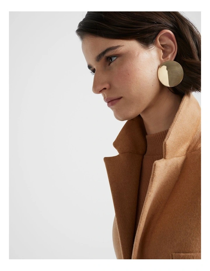 Relaxed Wool Blazer in Fudge image 3