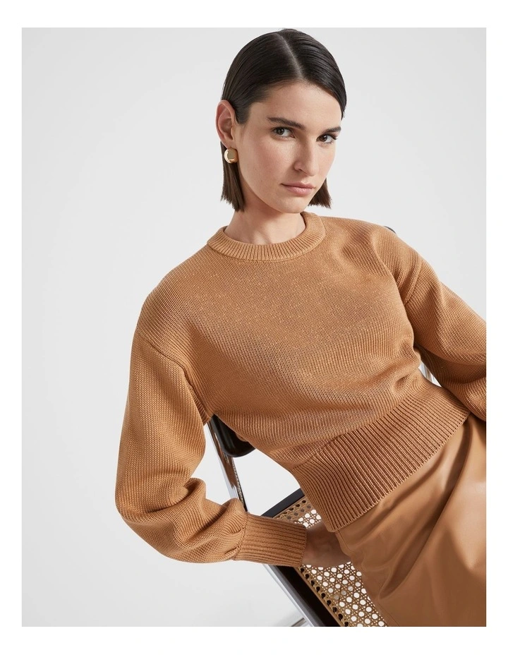Cotton Rib Easy Knit in Fudge image 3