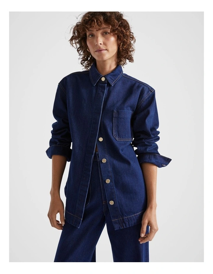 Denim Classic Shirt in Neptune Wash image 1