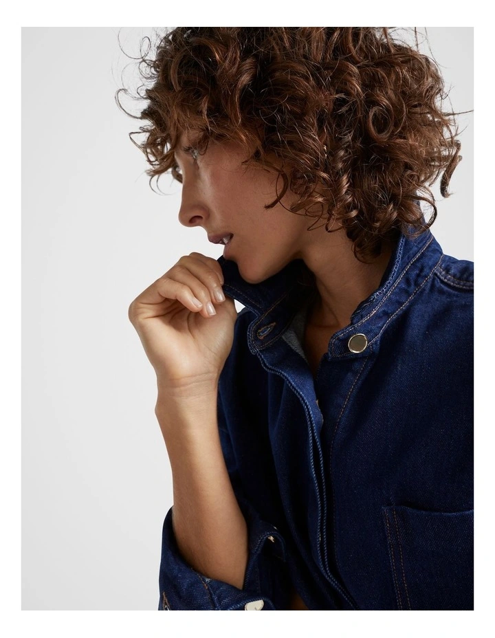 Denim Classic Shirt in Neptune Wash image 2