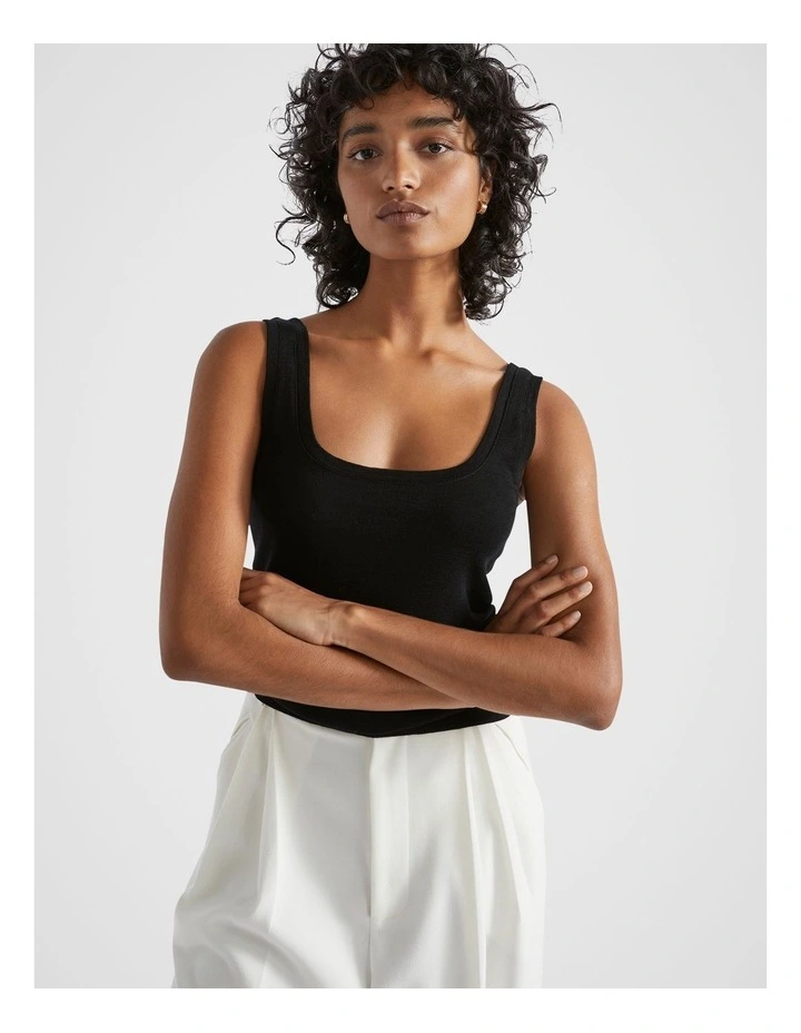 Babywool Tank in Black image 1
