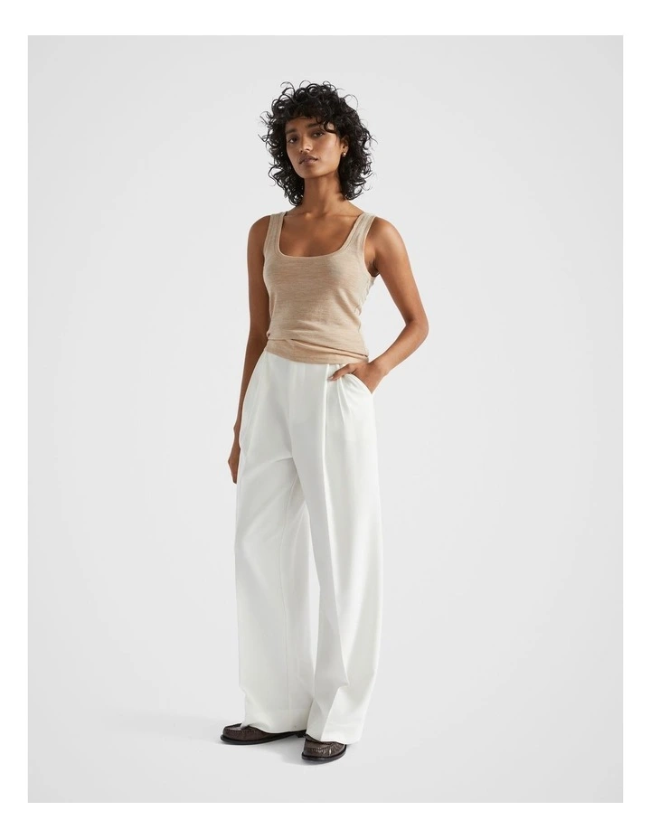 Babywool Tank in Champagne Beige Marle image 2