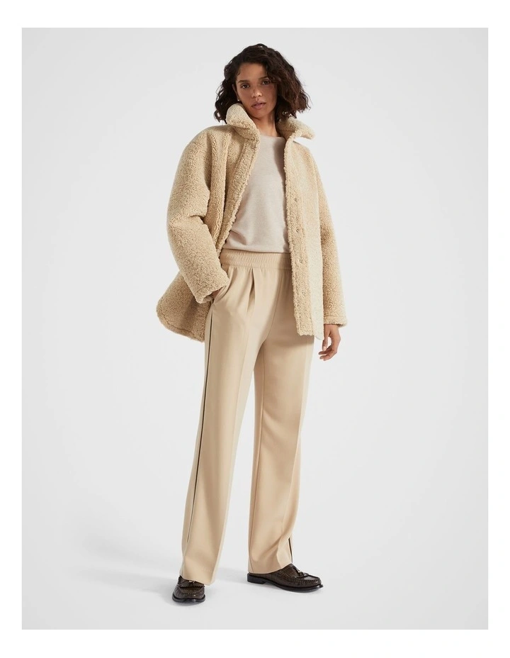 Waffle Supersoft Top in Champagne Beige Marle image 1