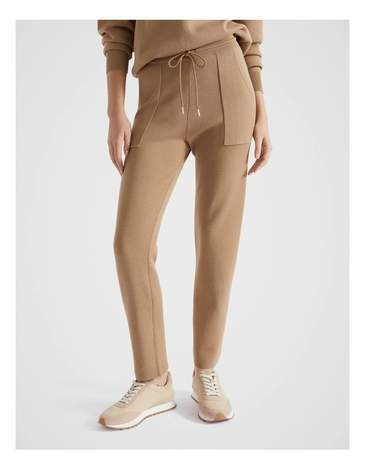 Double Knit Trackpant in Deep Chai image 2