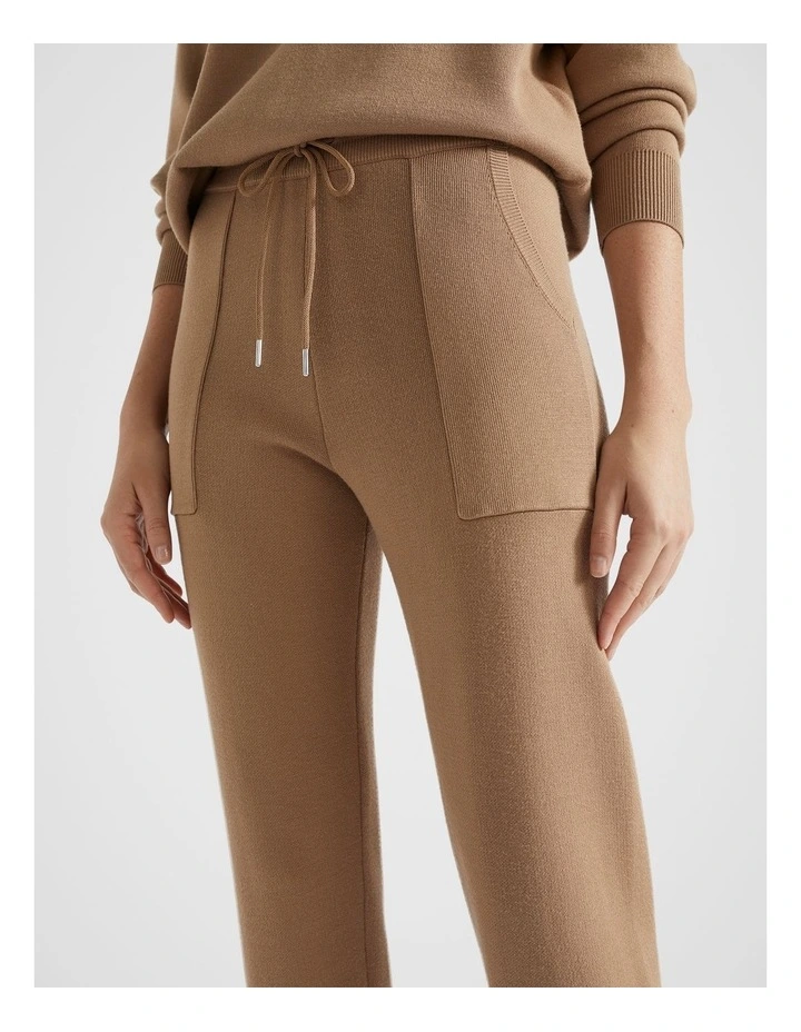 Double Knit Trackpant in Deep Chai image 4