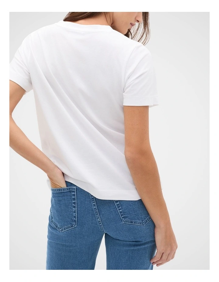 Core Neat Tee in Whisper White image 2