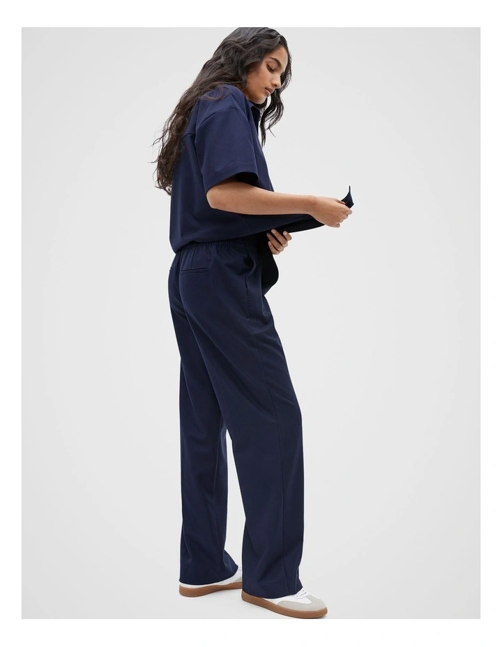 Elasticated Pull On Trouser in Midnight Sky image 1