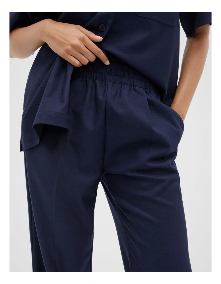 Elasticated Pull On Trouser in Midnight Sky image 4