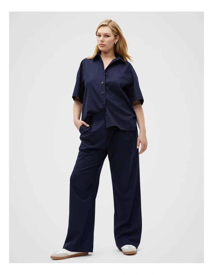 Elasticated Pull On Trouser in Midnight Sky image 5