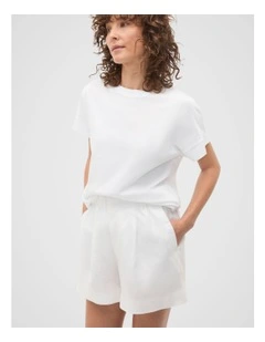 Core Longline Tee in Whisper White