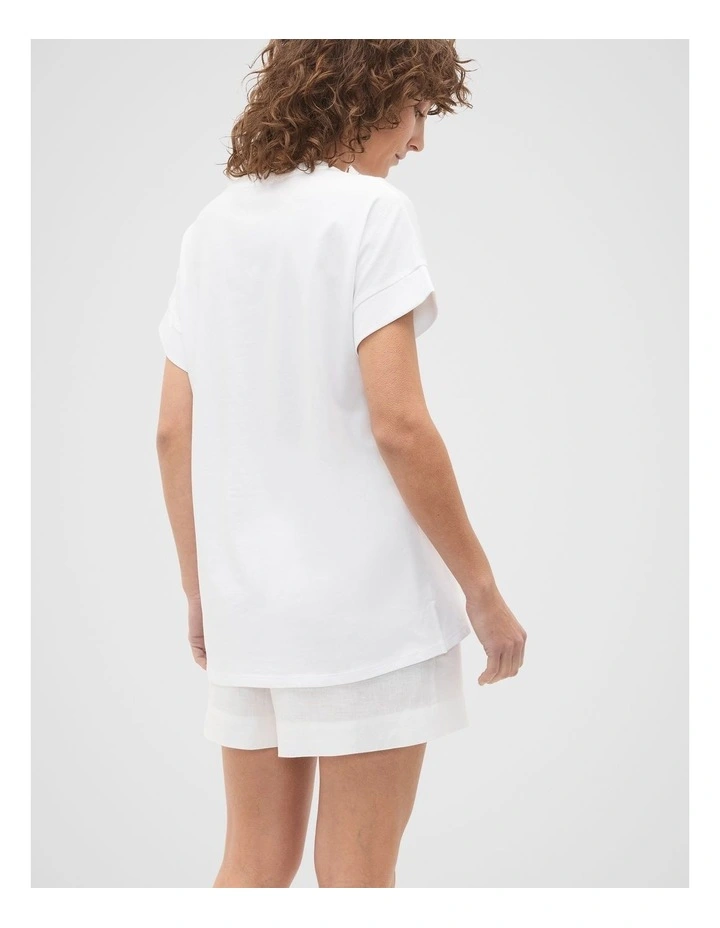 Core Longline Tee in Whisper White image 2
