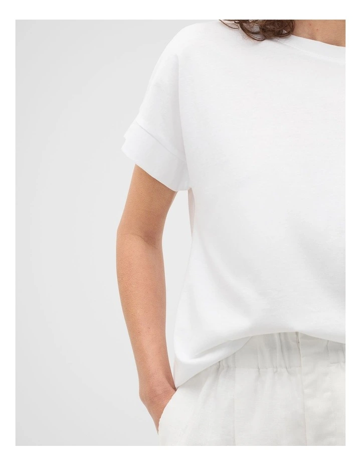 Core Longline Tee in Whisper White image 4