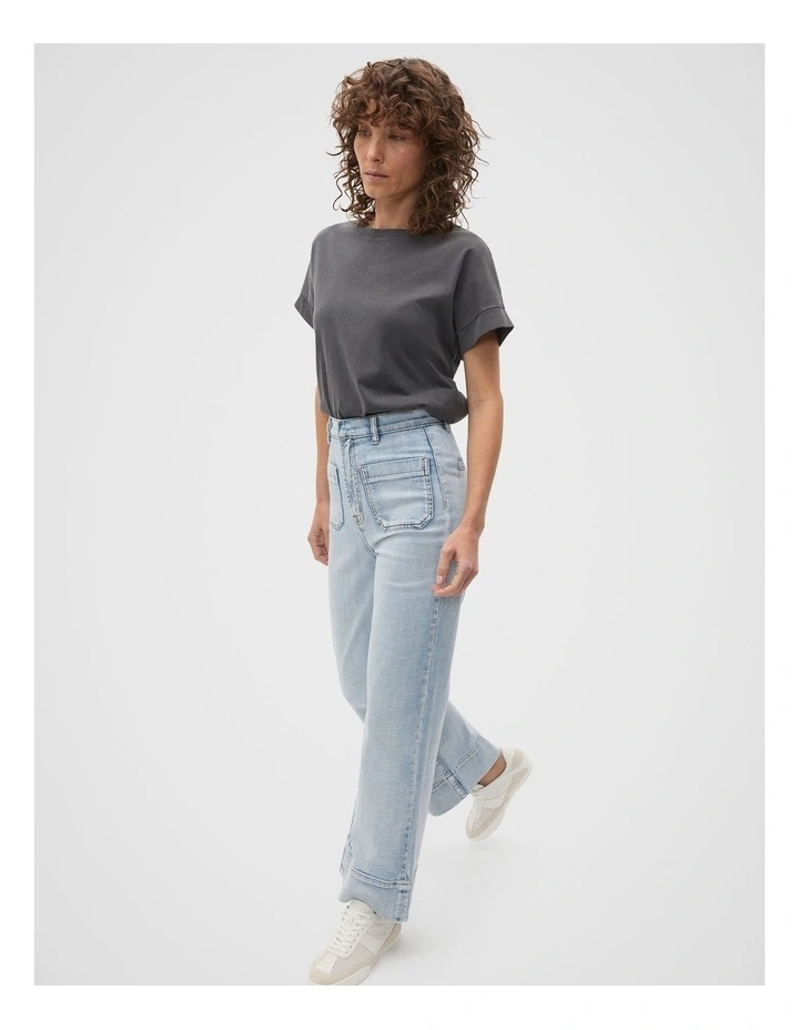 Core Longline Tee in Charcoal Wash image 3