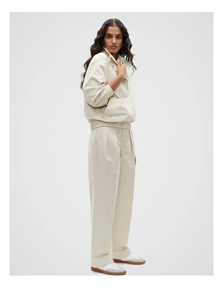 Cotton Casual Jacket in Vanilla Cream image 2