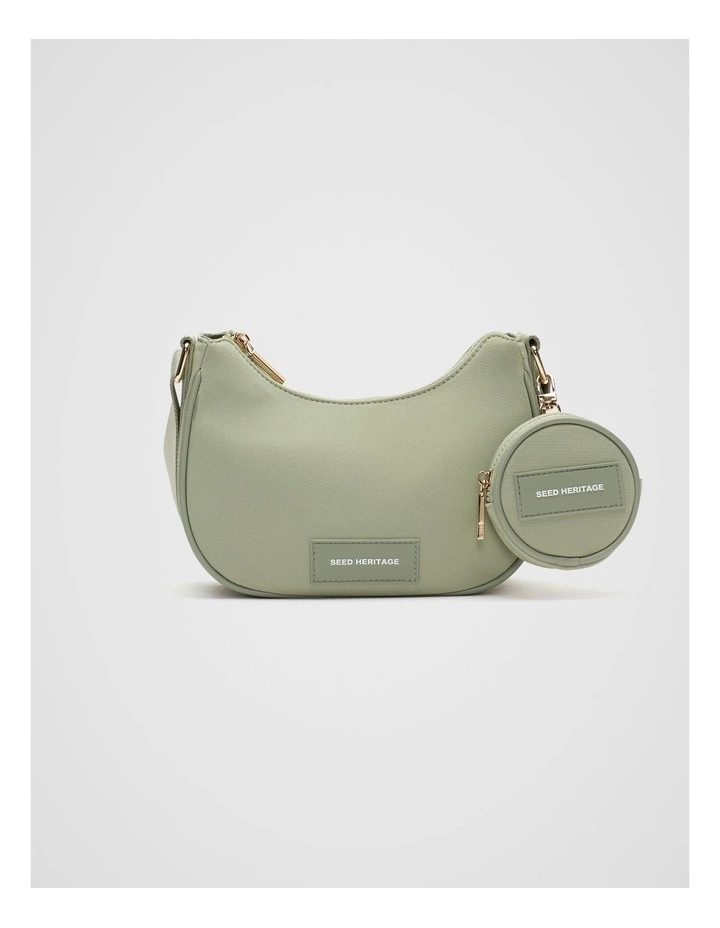 Essential Logo Crossbody Bag in Pale Olive image 1