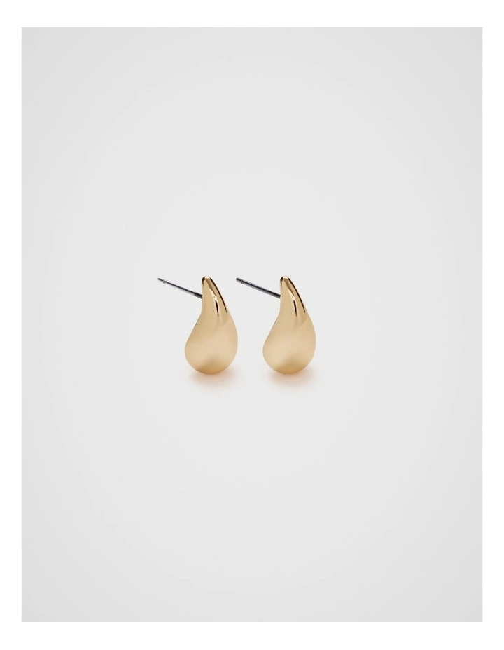 Mini Curved Stud in Gold image 1