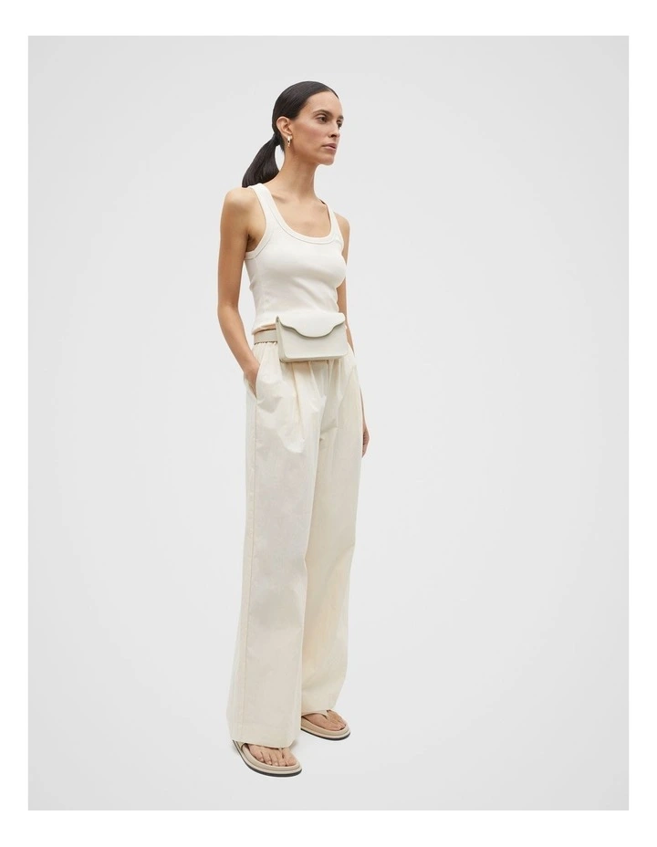 Australian Cotton Rib Tank in Cream image 1