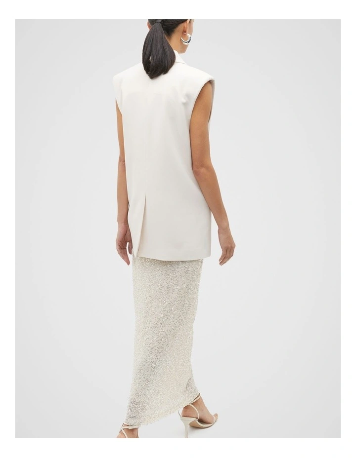 Tailored Boxy Vest in Frappe image 2