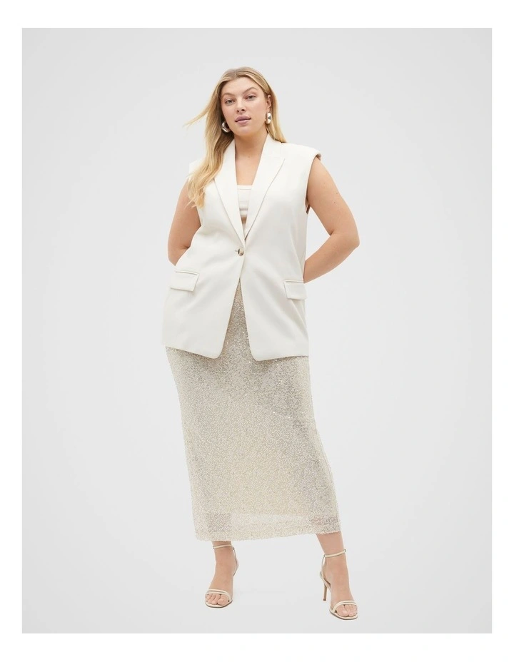 Tailored Boxy Vest in Frappe image 7