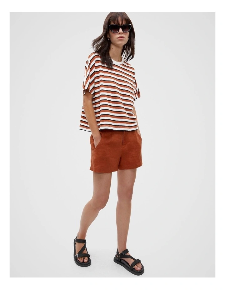 Batwing Tee in Multi Stripe image 4