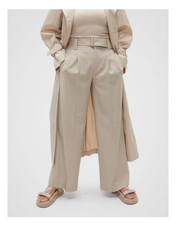 Tailored Utility Suit Pant in Cool Sand