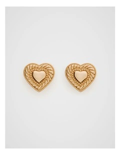 Heart Stud in Gold