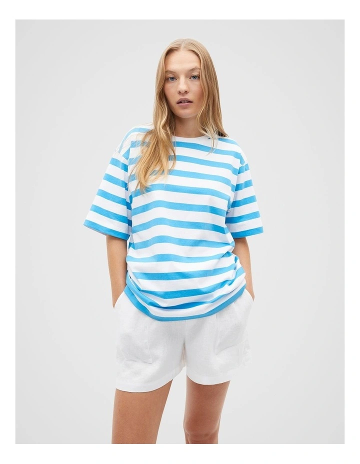 Core Boyfriend Tee in Amalfi Stripe image 1