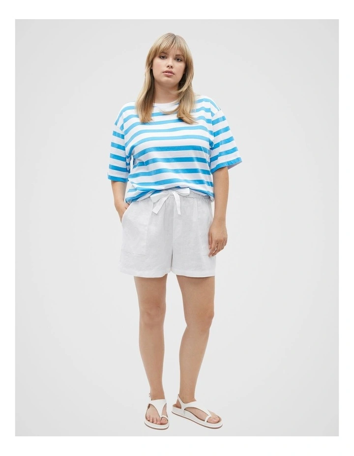 Core Boyfriend Tee in Amalfi Stripe image 7