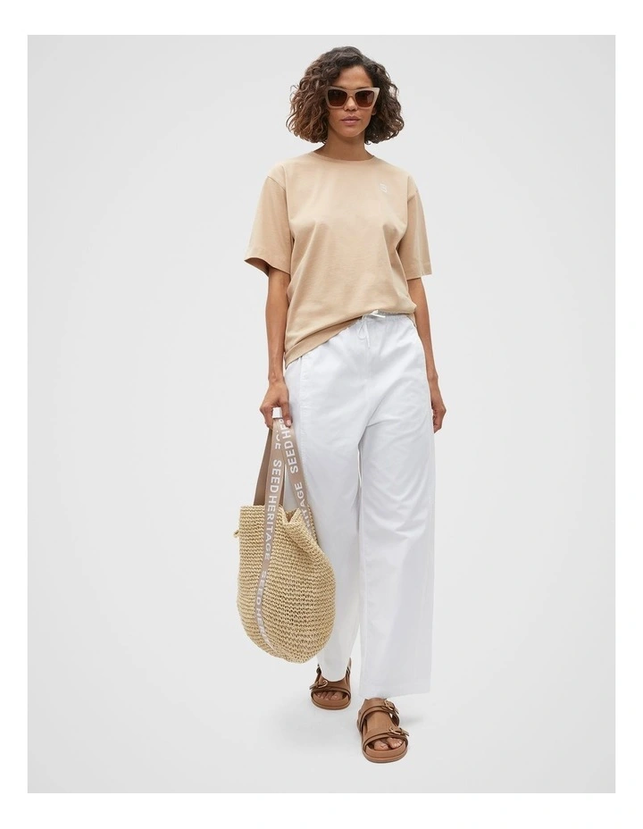Logo Tee in Nougat image 4