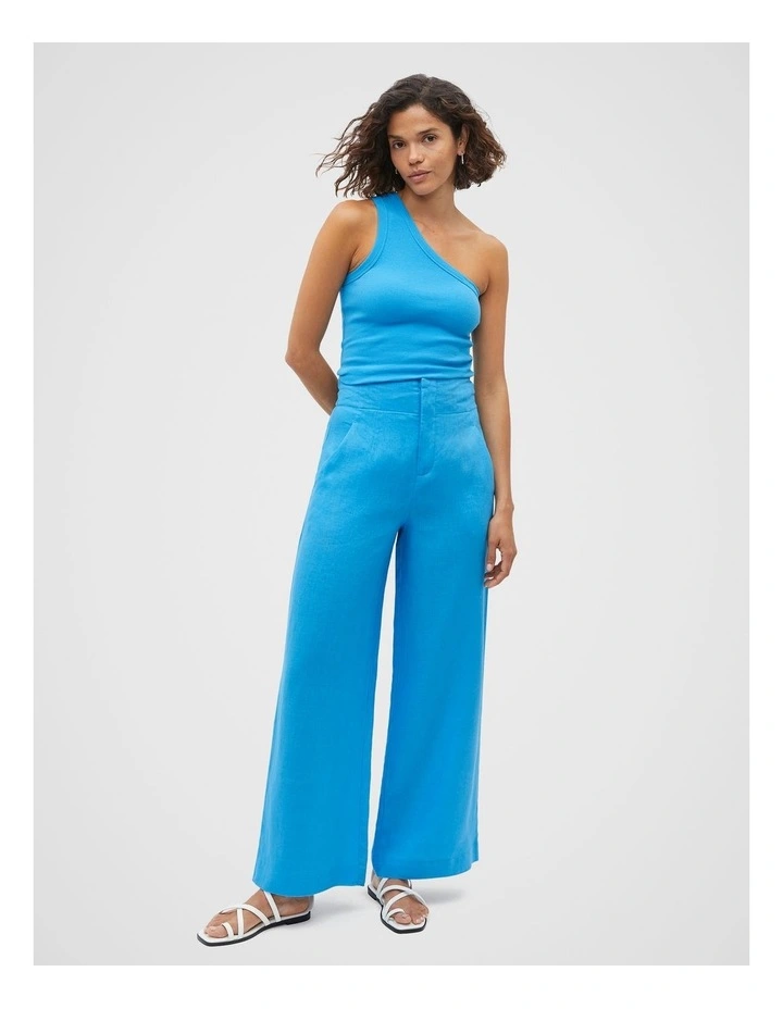 Core Linen Waisted Pant in Amalfi image 4