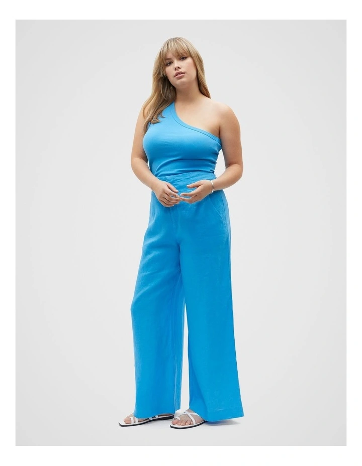 Core Linen Waisted Pant in Amalfi image 7