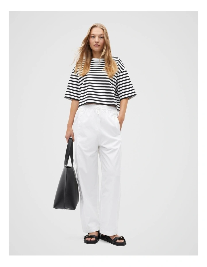 Barrel Leg Jogger Pant in Whisper White image 4