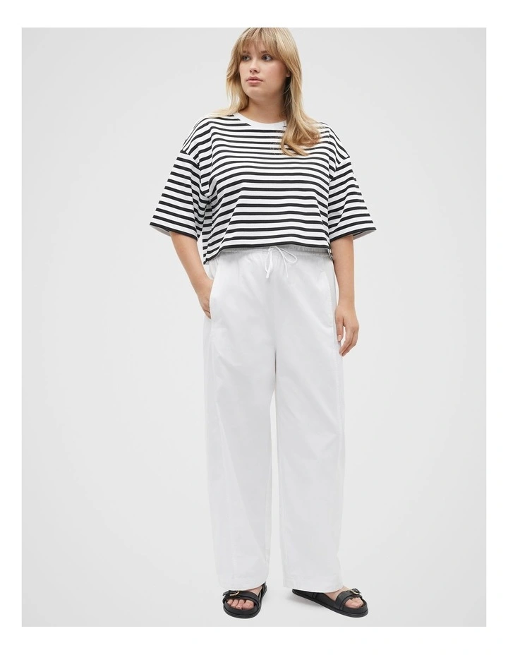 Barrel Leg Jogger Pant in Whisper White image 7