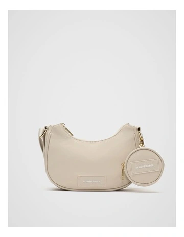 Seed Essential Logo Crossbody Bag in Cool Sand
